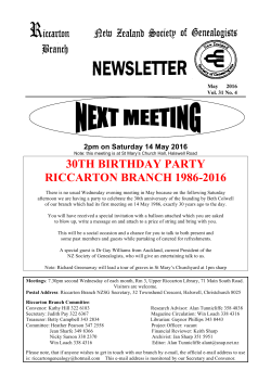 May - NZ Society of Genealogists