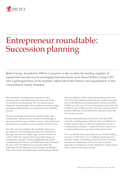 Entrepreneur roundtable: Succession planning