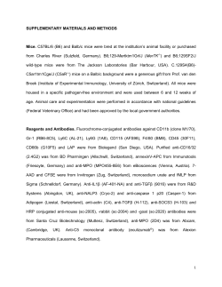 SUPPLEMENTARY MATERIALS AND METHODS Mice. C57BL/6 (B6)