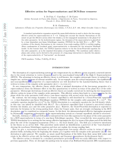 Effective action for Superconductors and BCS