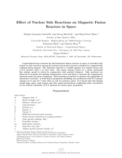 Effect of Nuclear Side Reactions on Magnetic Fusion Reactors in