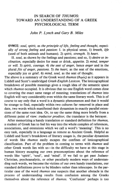 THUMOS: John P. Lynch and Gary B. Miles