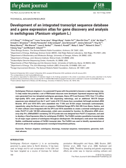 Development of an integrated transcript sequence database and a