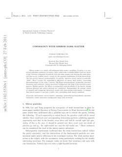 Cosmology with Mirror Dark Matter