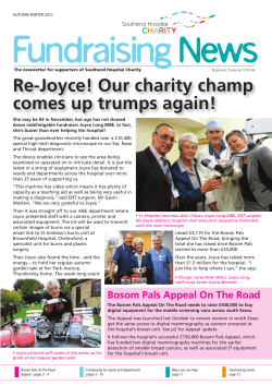 Fundraising News Winter 2012 - Southend University Hospital NHS