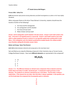 HC2H3O2 - North Texas Regional P