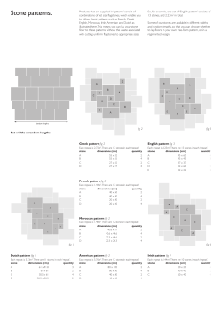 Stone patterns. - Westbury Garden Rooms