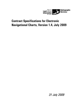 Contract Specifications for Electronic Navigational Charts