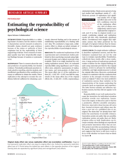 Estimating the reproducibility of psychological science
