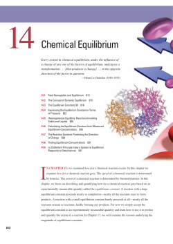 Chemical Equilibrium