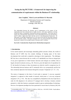 Seeing the big PICTURE: A framework for improving the