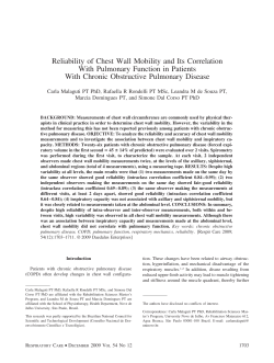 Reliability of Chest Wall Mobility and Its