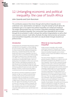 Untangling economic and political inequality: the case