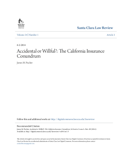 Accidental or Willful? - Santa Clara Law Digital Commons