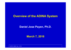 Overview of the ADINA System