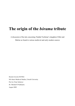 The origin of the b&oacute;rama tribute