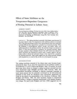 Effects of Some Inhibitors on the Temperature