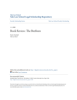 Book Review: The Brethren - Yale Law School Legal Scholarship