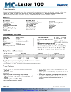 Luster 100 - Wasser Corporation