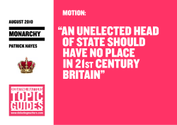 An UnElECtEd HEAd of StAtE SHoUld HAvE no