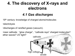 4. The discovery of X