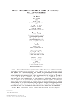 TENSILE PROPERTIES OF FOUR TYPES OF INDIVIDUAL