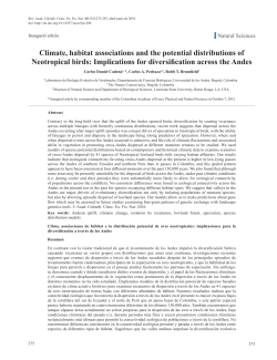 Climate, habitat associations and the potential distributions of