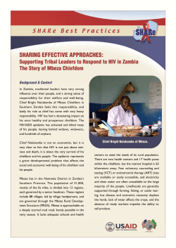 Sharing Effective Approaches: Supporting Tribal Leaders to