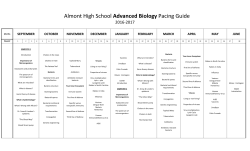 Advanced Biology - Almont Community Schools