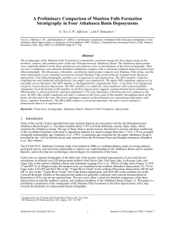 A Preliminary Comparison of Manitou Falls Formation Stratigraphy