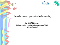 Spintronics, TMR, etc.