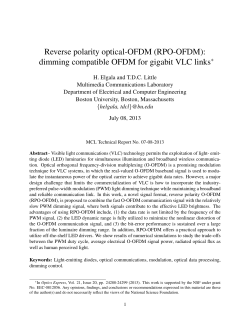 Reverse polarity optical-OFDM (RPO-OFDM)