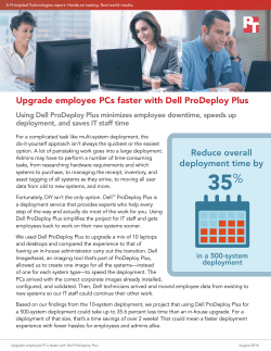 Upgrade employee PCs faster with Dell ProDeploy Plus Reduce