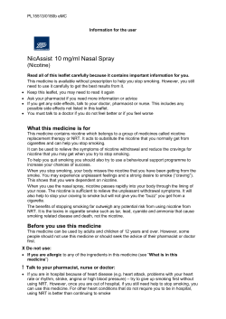 NicAssist 10 mg/ml Nasal Spray