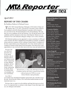 April 2011 - The Massachusetts Teachers Association