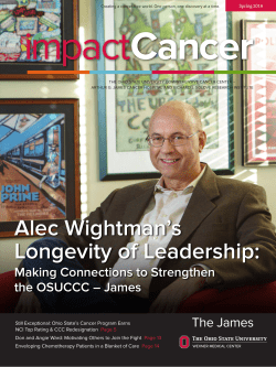 Spring 2016 - OSUCCC - The Ohio State University