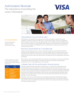 Authorization Reversals