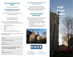 PAR* PLAN FORM
