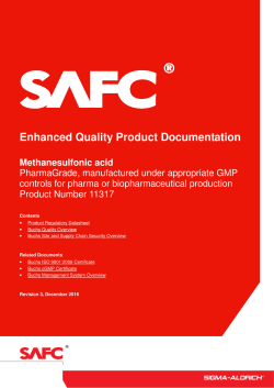 Methanesulfonic Acid - Enhanced Quality Product - Sigma