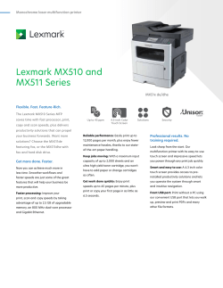 Lexmark MX510 and MX511 Series