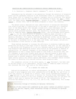 Selection and Identification of Monoploid Populus Tremuloides Michx.