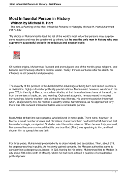 Most Influential Person in History