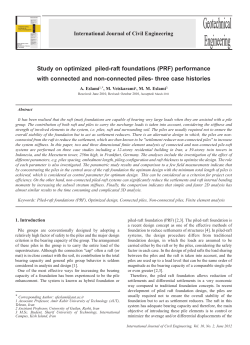 Study on optimized piled-raft foundations (PRF)