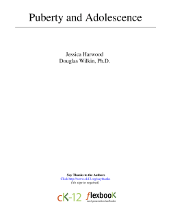 Puberty and Adolescence