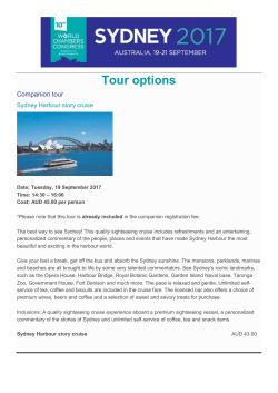 Tours - World Chambers Congress