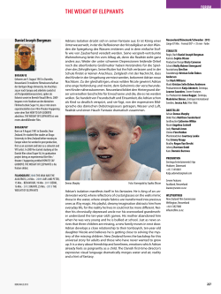 THE WEIGHT OF ELEPHANTS