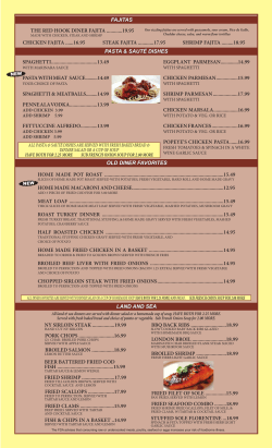 LAND AND SEA BBQ BACK RIBS