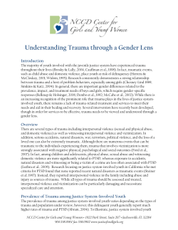 Understanding Trauma through a Gender Lens