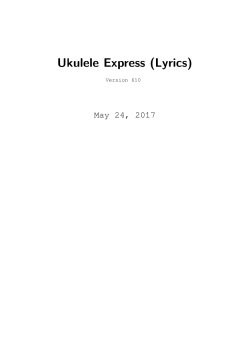 Ukulele Express (Lyrics)