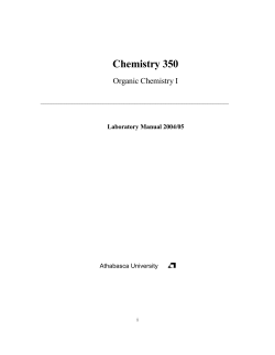Chemistry 350 - Centre for Science